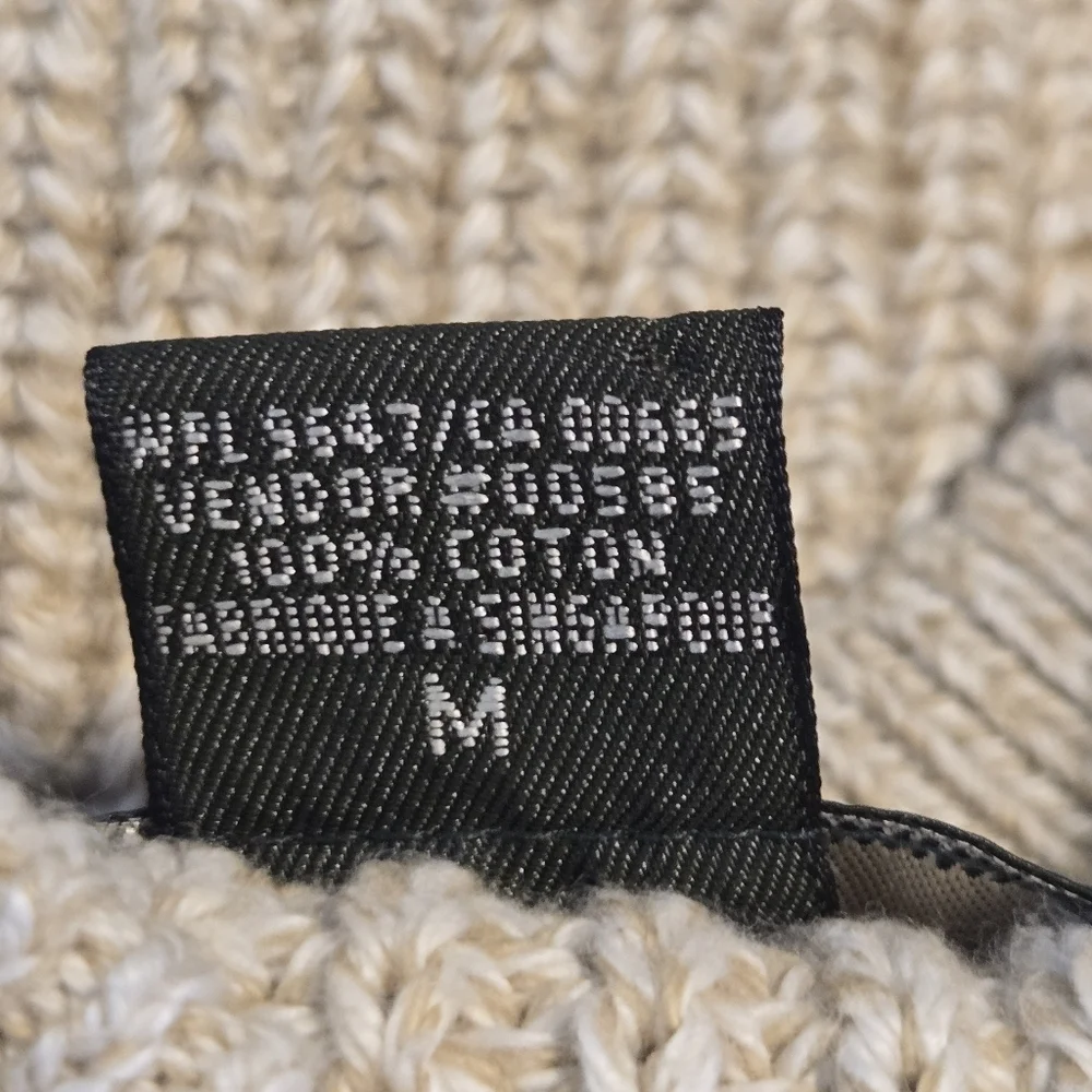 Eddie Bauer Mens Vintage Chunky Ribbed Knit Grandpa Sweater Medium
